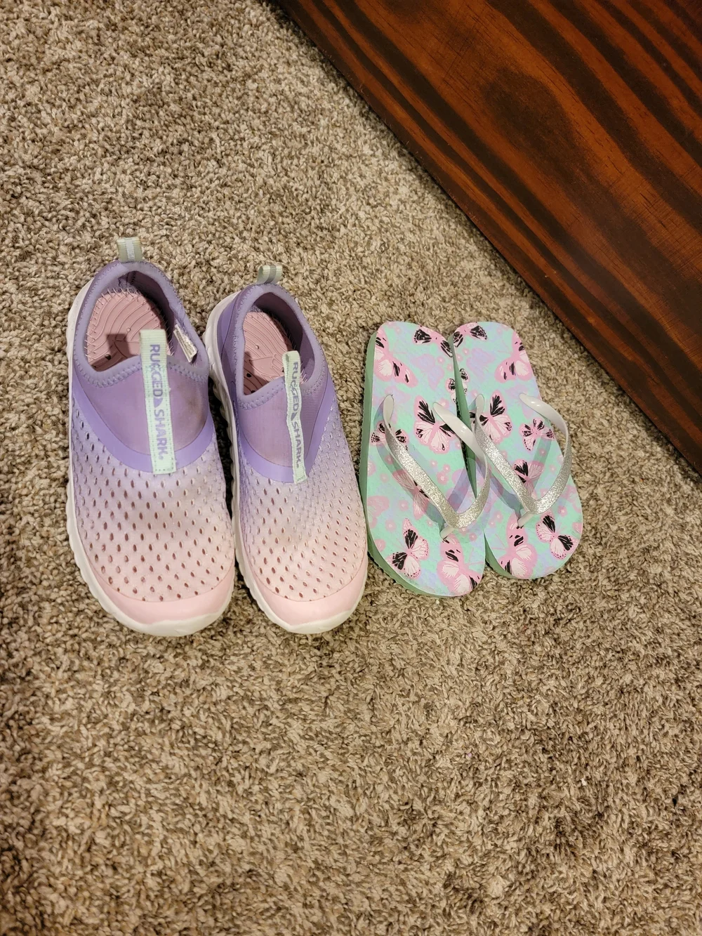 Kids Lavender & Pink Water Shoes – Slip-On Mesh Aquatic Shoe Bundle